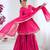  Pink chanderi embroidered Suit set
