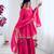  Pink chanderi embroidered Suit set