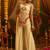 Cream georgette embroidered top with mirror, thread, tassels, shells and palazzo set