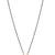 18k rose gold plated traditional single line american diamond pendant with black bead chain mangalsutra for women (d097)