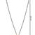 18k rose gold plated traditional single line american diamond pendant with black bead chain mangalsutra for women (d097)