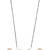18k rose gold plated traditional single line american diamond pendant with black bead chain mangalsutra for women (d098)