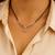 Rose gold plated traditional single line american diamond pendant with black bead chain mangalsutra for women (d103)