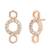 Rose gold plated traditional single line american diamond pendant with black bead chain mangalsutra for women (d103)