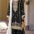 Black heavy chinon semi stitched suit with embroidery bits work