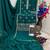 Dark green heavy chinon semi stitched suit with embroidery bits work