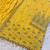Yellow heavy fox georgette semi stitched suit with embroidery work