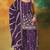 Violet heavy fox georgette semi stitched suit with embroidery work