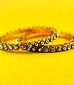 rajasthani stone meenakari gokharoo bangles size-2.4,2.6,2.8