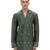 Green embroidered silk kurta set