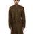 Brown embroidered organza kurta set