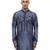 Grey plain silk kurta set