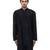 Black plain silk kurta set