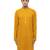 Yellow embroidered georgette kurta set