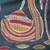 blue handloom silk embroidered katha stitch work saree with blouse piece