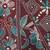 maroon handloom silk embroidered katha stitch work saree with blouse piece