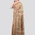 beige handloom silk embroidered katha stitch work saree with blouse piece