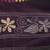 blue handloom silk embroidered katha stitch work saree with blouse piece