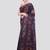 blue handloom silk embroidered katha stitch work saree with blouse piece