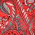 red handloom silk embroidered katha stitch work saree with blouse piece