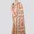 beige handloom silk embroidered katha stitch work saree with blouse piece