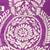 violet handloom silk embroidered katha stitch work saree with blouse piece