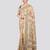 beige handloom silk embroidered katha stitch work saree with blouse piece