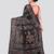 black handloom silk embroidered katha stitch work saree with blouse piece