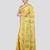 yellow handloom silk embroidered katha stitch work saree with blouse piece