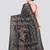 green handloom silk embroidered katha stitch work saree with blouse piece
