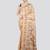 beige handloom silk embroidered katha stitch work saree with blouse piece