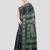 black handloom silk embroidered katha stitch work saree with blouse piece