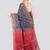 grey handloom cotton bleand saree with blouse piece