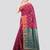 magenta handloom cotton bleand saree with blouse piece