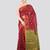 maroon handloom cotton bleand saree with blouse piece