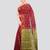 maroon handloom cotton bleand saree with blouse piece