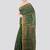 green handloom cotton bleand saree with blouse piece