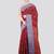 maroon handloom cotton bleand saree with blouse piece