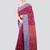 magenta handloom cotton bleand saree with blouse piece