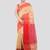 beige handloom cotton bleand saree with blouse piece