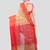 beige handloom cotton bleand saree with blouse piece