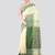 off white handloom cotton bleand saree with blouse piece
