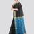 black handloom cotton bleand saree with blouse piece