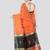 orange handloom cotton bleand saree with blouse piece