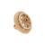 Gold plated traditional floral design comfort fit finger ring for women (fl268)
