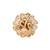 Gold plated traditional peacock design comfort fit finger ring for women (fl269)