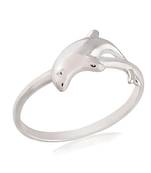 Special silver plated dolphin ring for women 