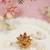 Gold plated traditional floral design comfort fit finger ring for women (fl270)
