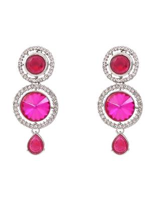 Silver plated traditional multi-layer round stone necklace jewellery with earrings & maang tikka 4