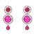 Silver plated traditional multi-layer round stone necklace jewellery with earrings & maang tikka